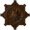 Ekena Millwork Antilles Ceiling Medallion (Fits Canopies up to 6"), 38 1/4"OD x 1 1/2"P, Root Beer Crackle CM38ANRBC - alternate 1
